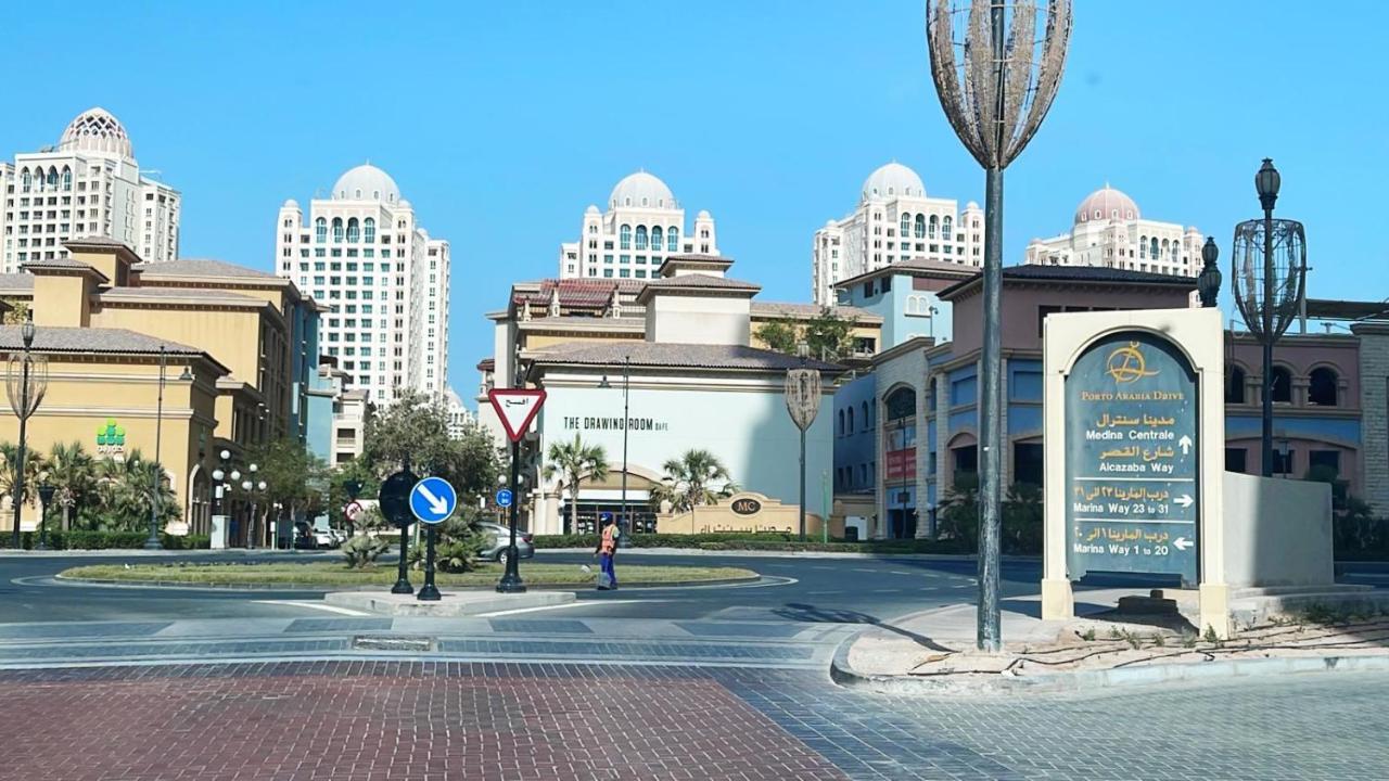 Luxury 2 Bedroom Apt In The Pearl With Marina View ドーハ エクステリア 写真